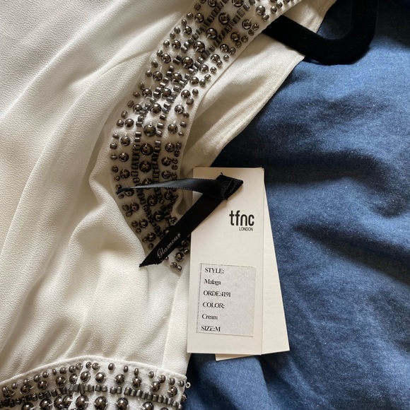 Off white stud embellished dress - Picture 3 of 6